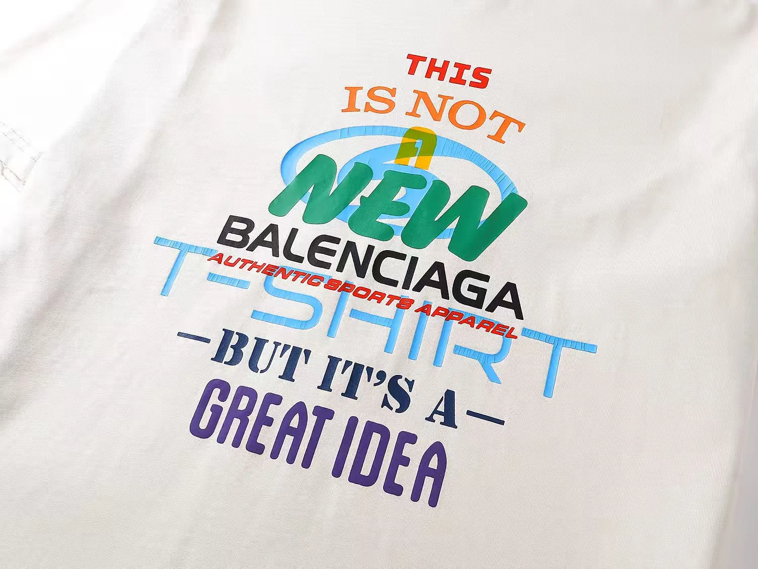 # 25SS NEW # BALENCI*GA # 260g * 1 1 + os Same Style！！ ：3269# Sizes：xs-L ： 1 （ White）